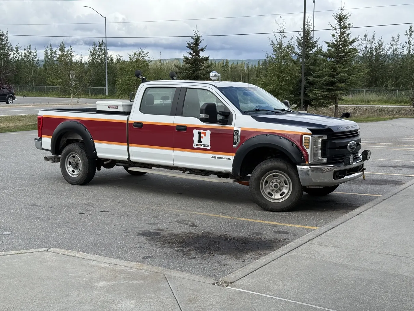 Branded Frontier F-350 truck